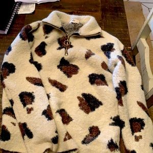Cheetah print sweatshirt